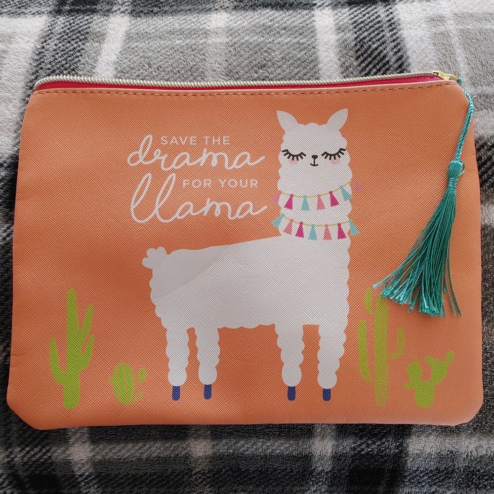 DRAMA LLAMA MAKEUP BAG - Picture 1 of 3
